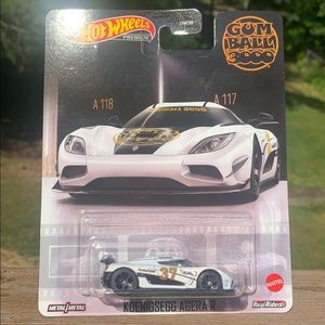 Hot Wheels Premium Real Riders Metal Gumball 3000 2013 Koenigsegg Agera R DMC55